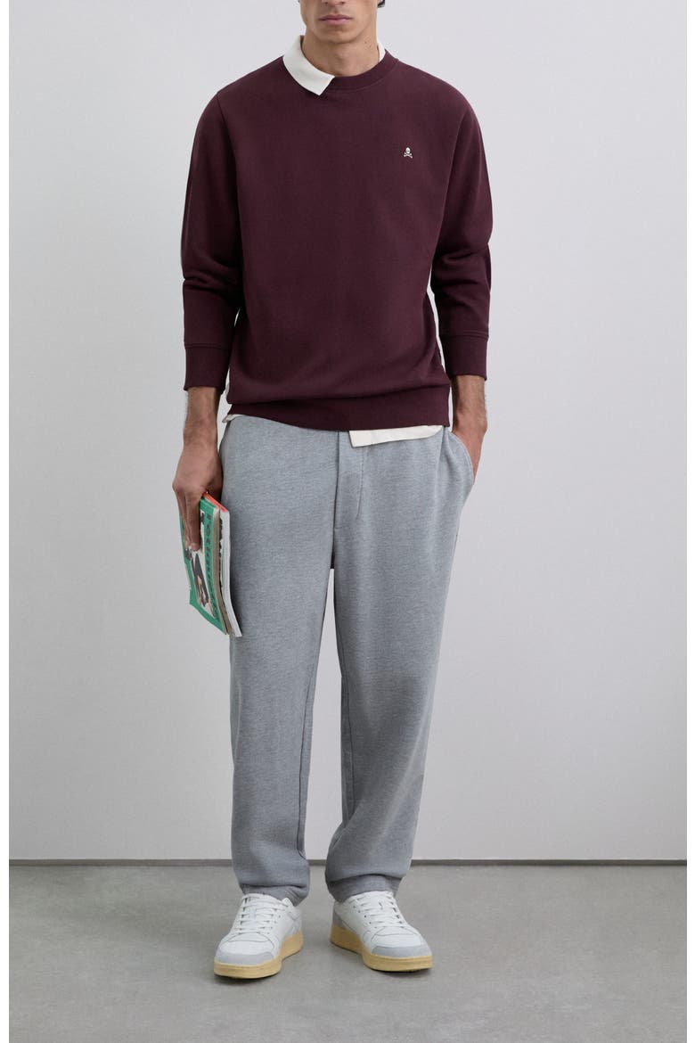 Fade Contrast Sweater, Alternate, color, Burgundy