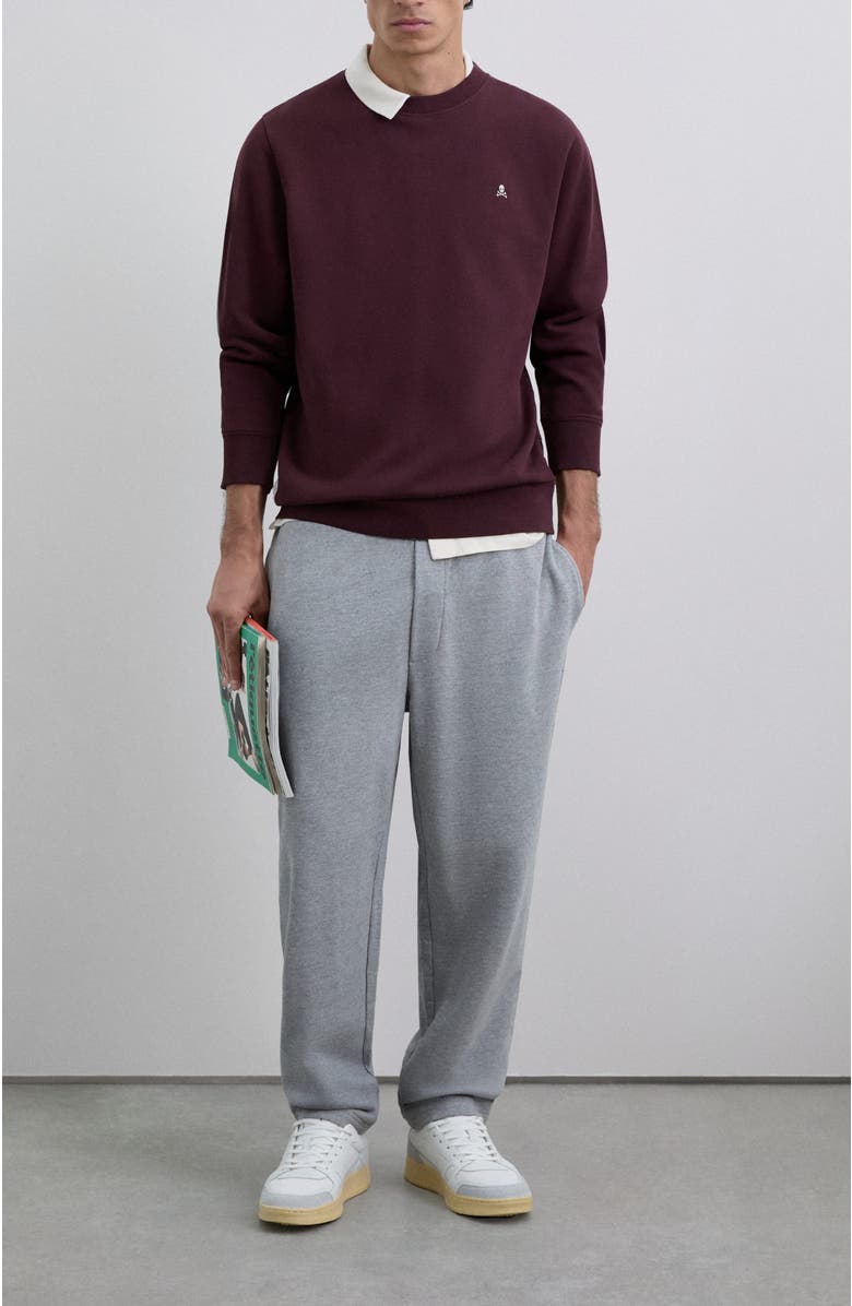 Scalpers Fade Contrast Sweater, Alternate, color, Burgundy