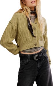 Free People Lila Crop Cardigan