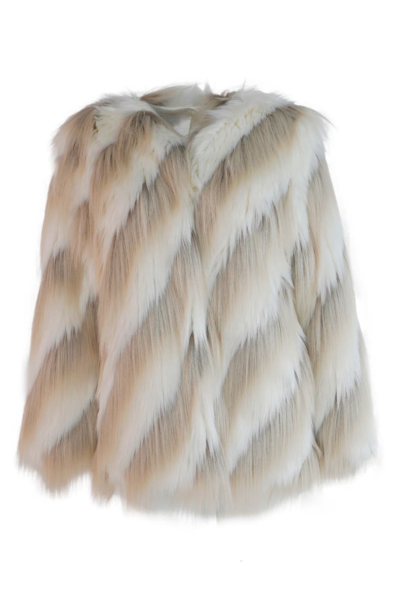 DONNA SALYERS FABULOUS FURS Simply Biased Faux Fur Jacket, Alternate, color,