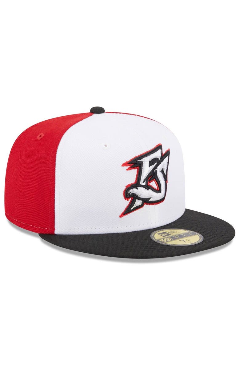 New Era Men's New Era White Richmond Flying Squirrels Authentic Collection Alternate Logo 59FIFTY Fitted Hat, Alternate, color, White