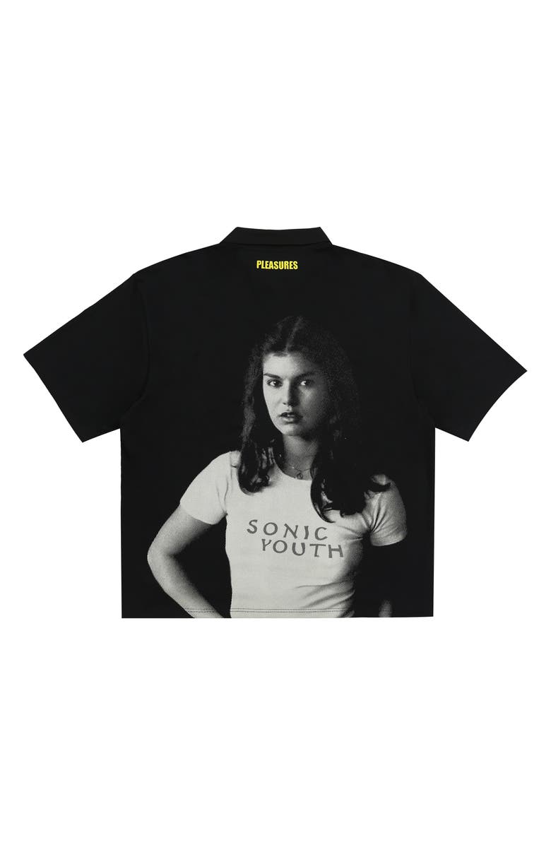 PLEASURES Funky Donkey Boxy Cotton Polo, Alternate, color, 