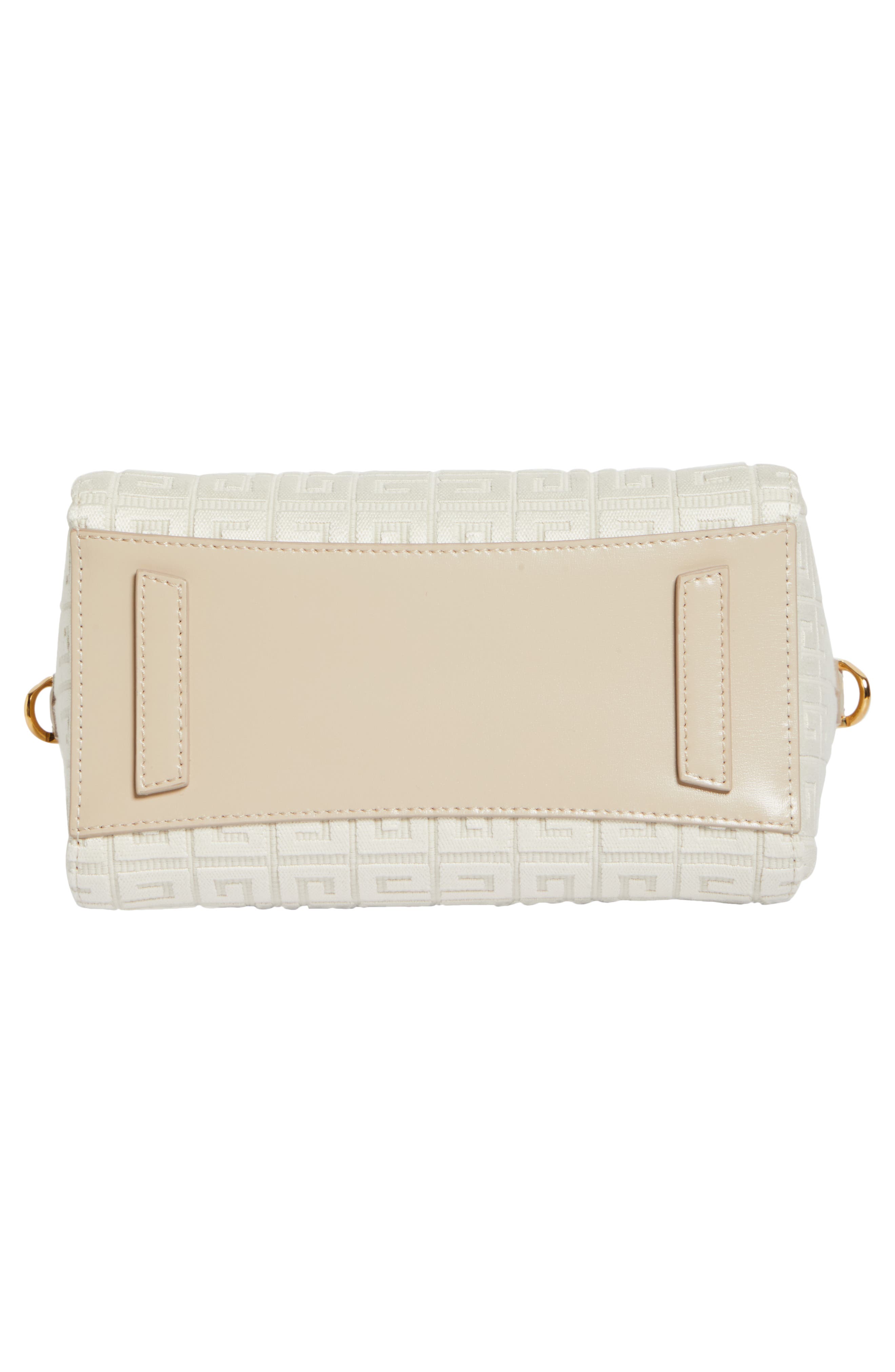 Givenchy Mini Antigona Leather Satchel, Alternate, color, Ivory/ Natural Beige