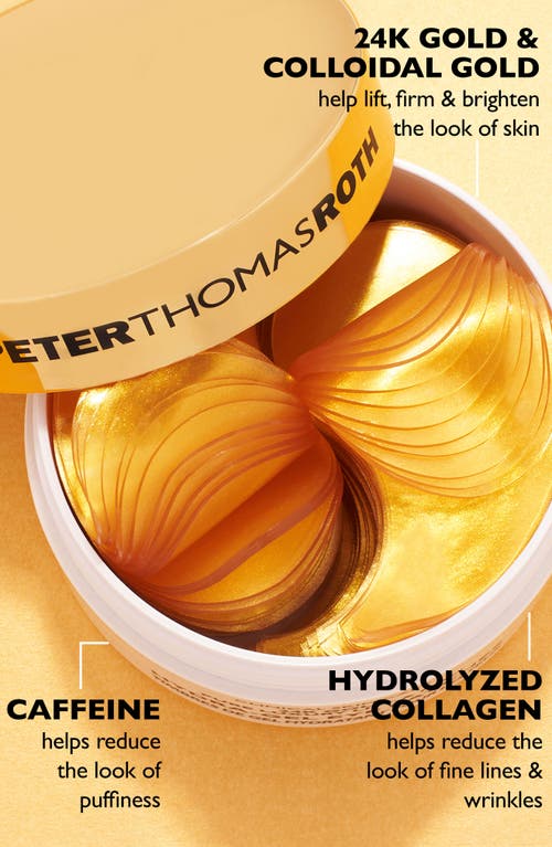 Peter Thomas Roth 24k Gold Lift & Firm Hydra-gel Eye Patches In Transparent