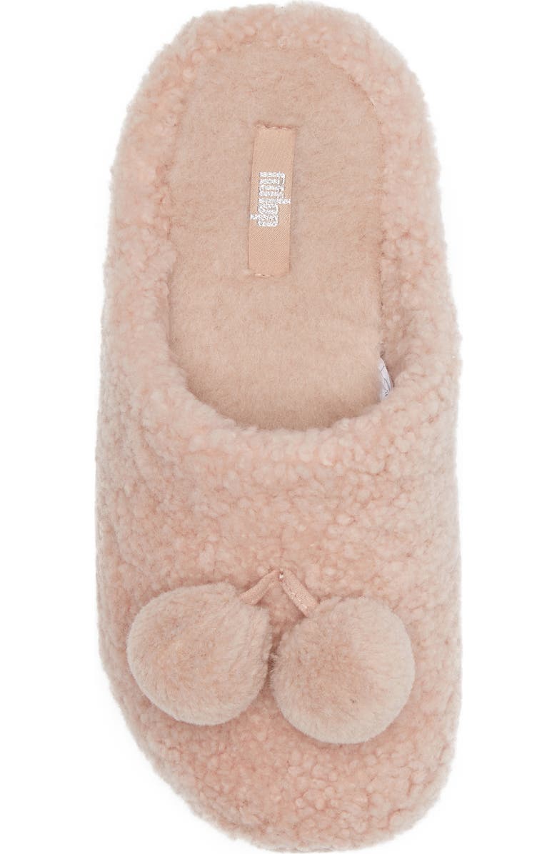 FitFlop Shuv Pom Pom Genuine Shearling Clog Slippers, Alternate, color,