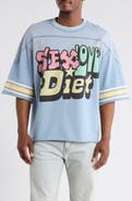 DIET STARTS MONDAY Sex, Love & Diet Cotton Graphic T-Shirt