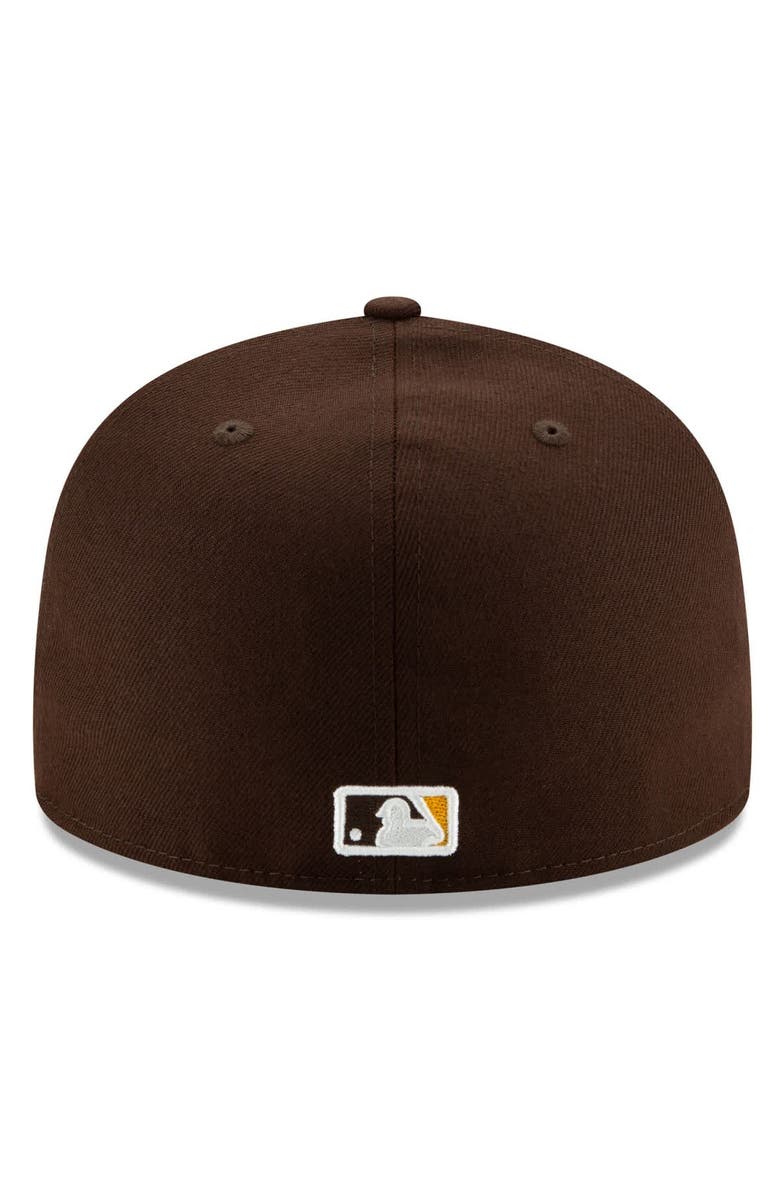 New Era Men's New Era Brown San Diego Padres 2025 MLB Postseason Side Patch 59FIFTY Fitted Hat, Alternate, color, Brown