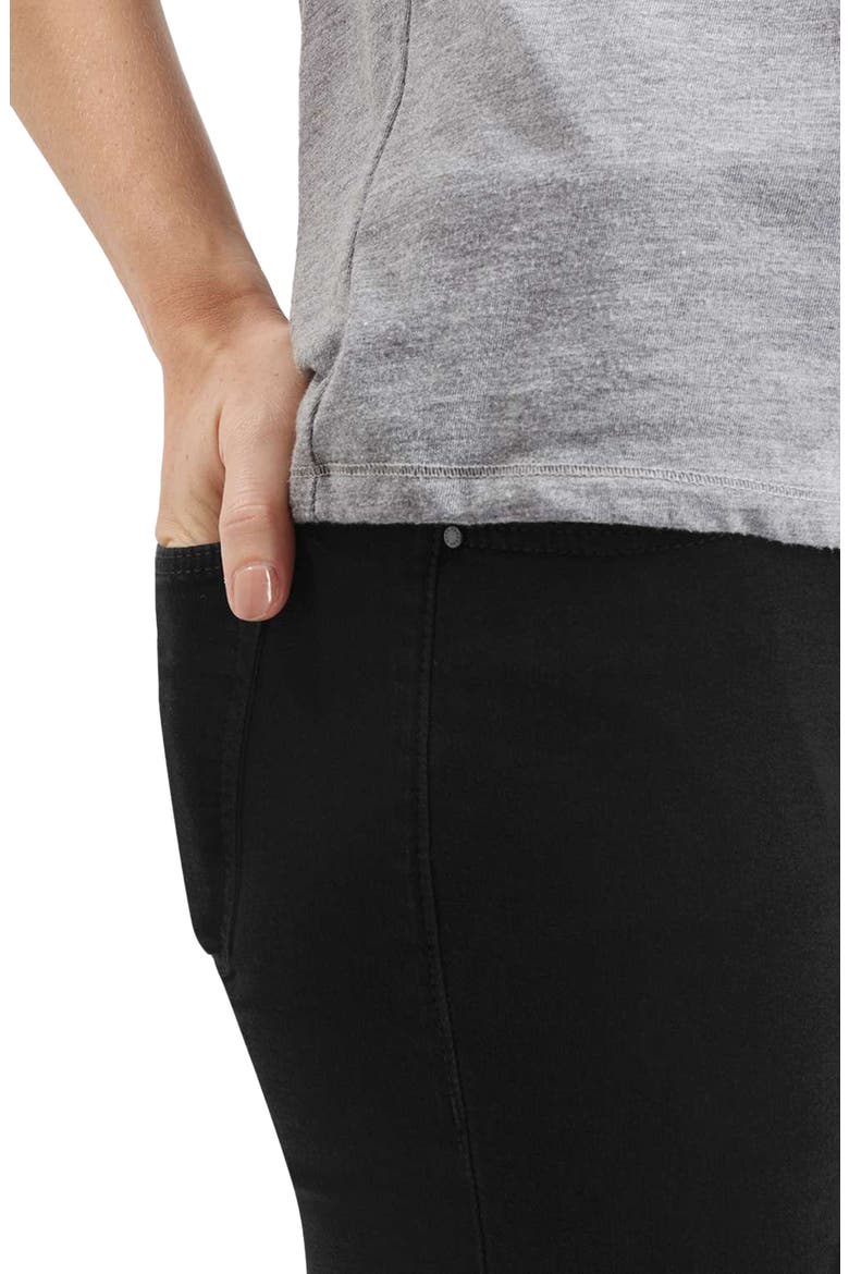 Moto Leigh Ripped Skinny Jeans, Alternate, color, BLACK