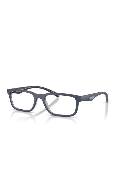 Arnette 55mm Rectangle Optical Glasses In Gray