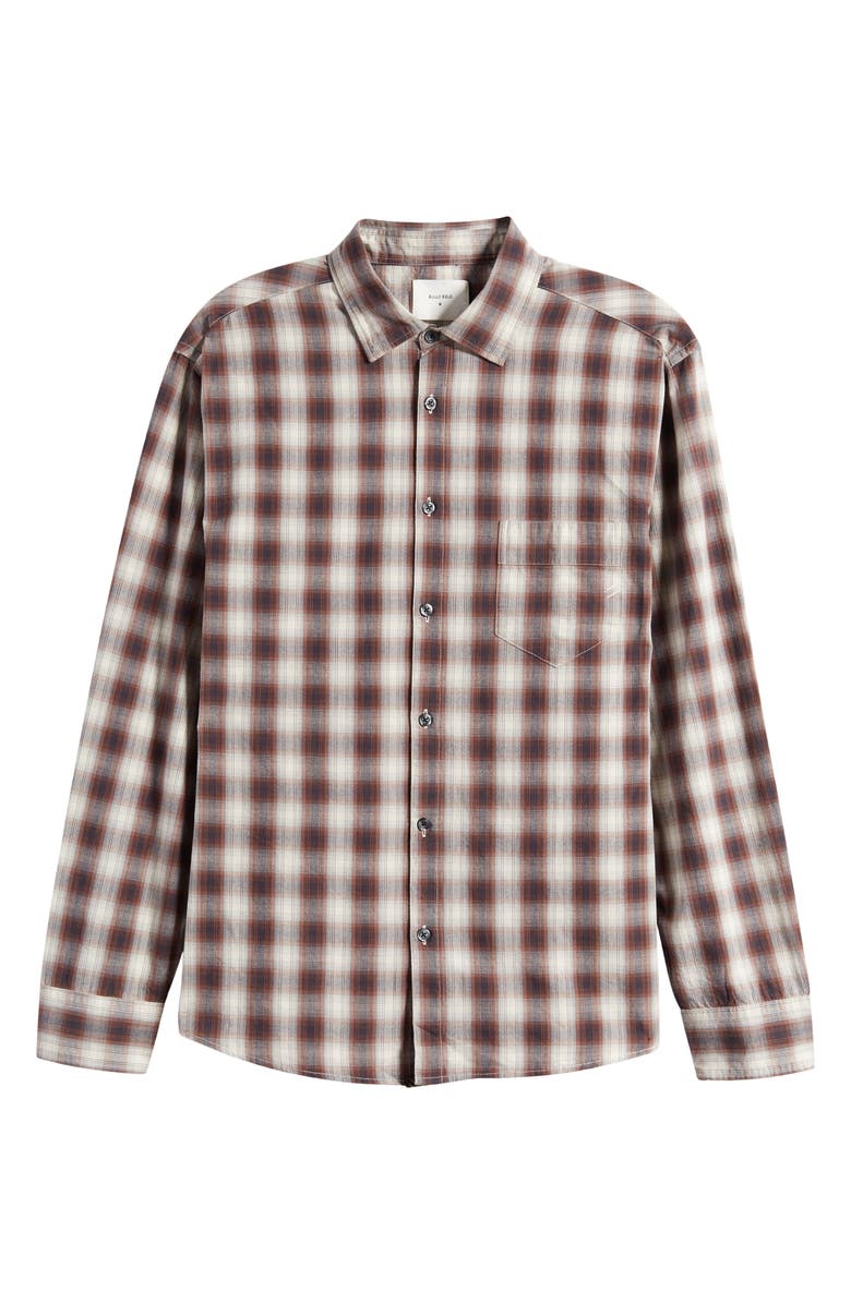 Billy Reid Tuscumbia Shadow Plaid Regular Fit Cotton Button-Up Shirt, Main, color, 