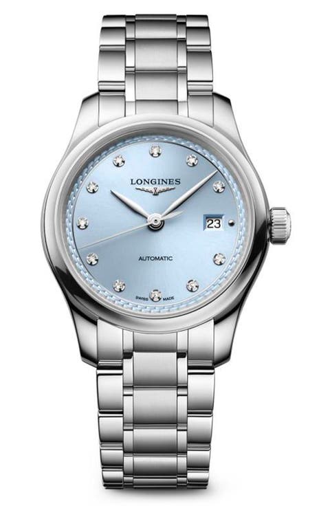 Master Collection Diamond Automatic Bracelet Watch, 30mm