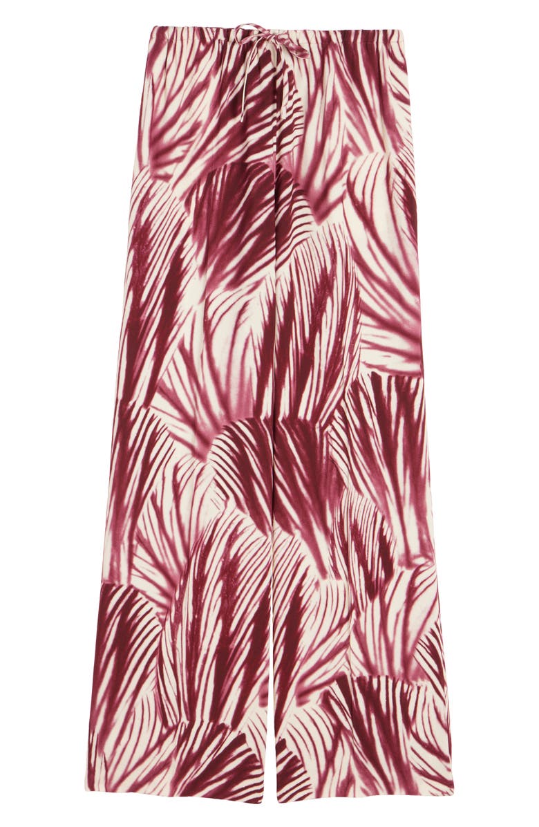 Dries Van Noten Puvis Print Drawstring Pants, Alternate, color, Burgundy