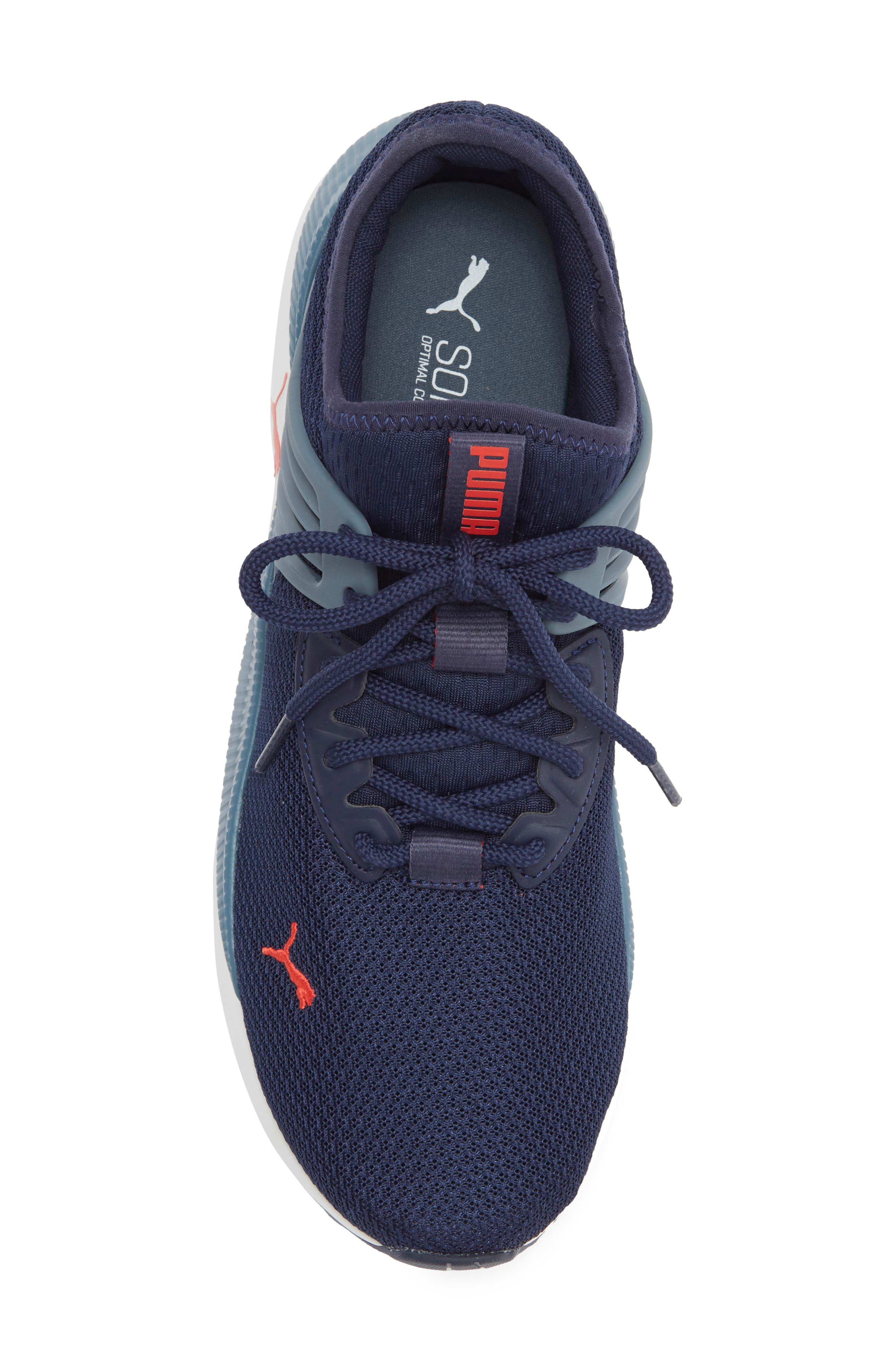 PUMA Pacer Future Sneaker, Alternate, color, Peacoat/ Evening Sky/ Red