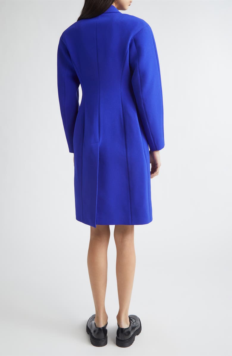 Jil Sander Sculpted Crepe Coat, Alternate, color, Bluebell