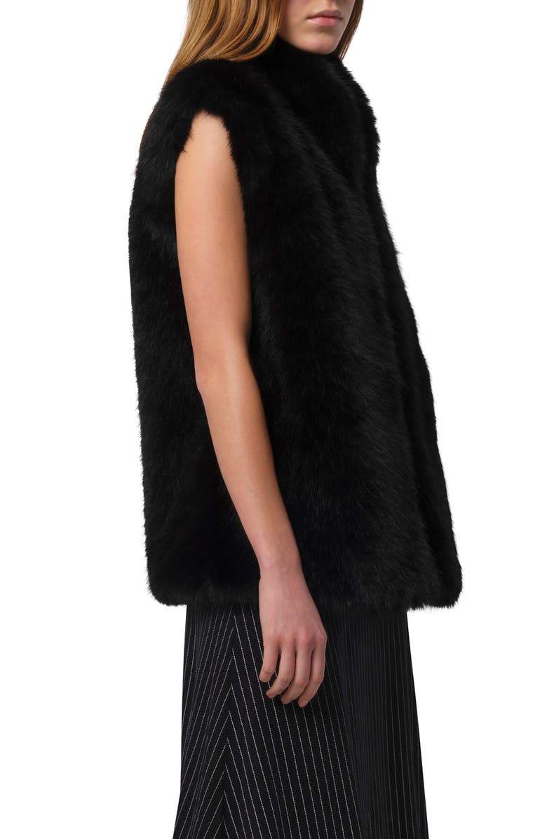 Apparis Laila Pluche<sup>™</sup> Faux Sable Vest, Alternate, color, Noir