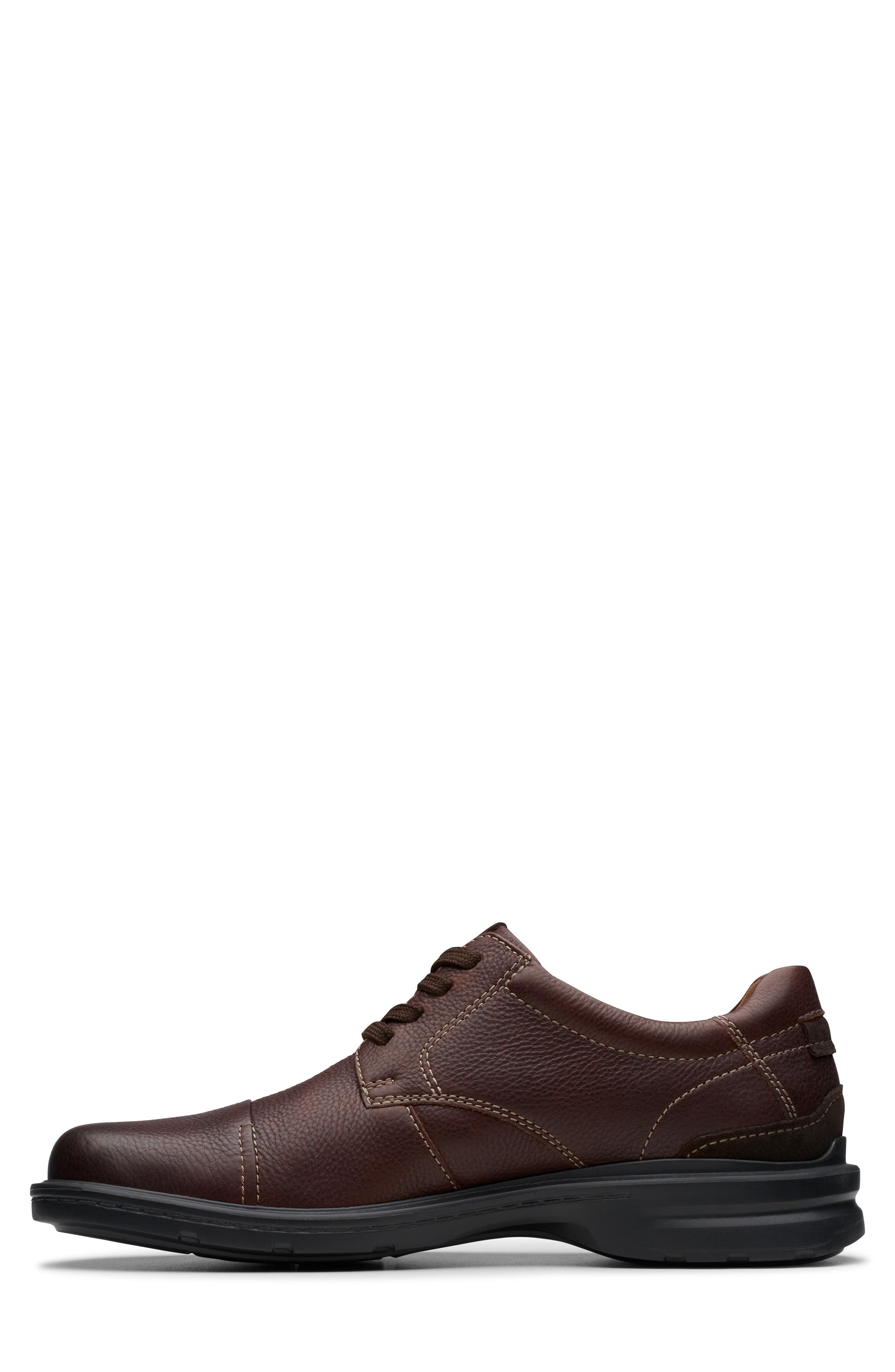 Clarks<sup>®</sup> Gessler Cap Toe Derby, Alternate, color, Brown Tumb