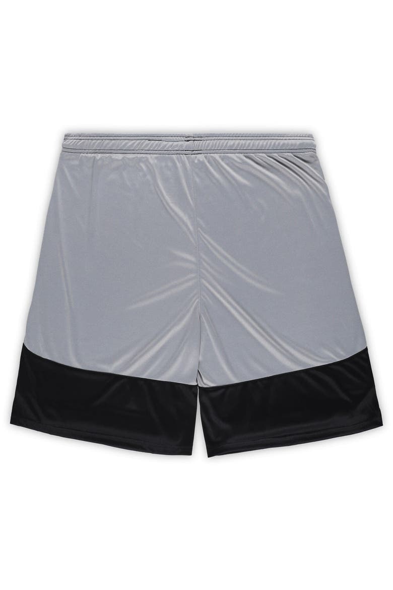 Men's Fanatics Branded Black Pittsburgh Steelers Big & Tall Team Logo Shorts, Alternate, color, Black