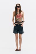 H&M Raw-edge Denim Shorts