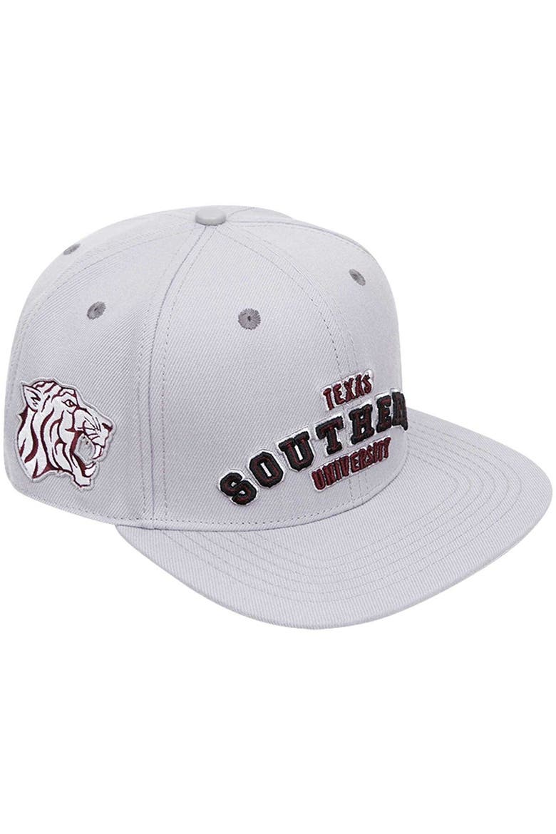 Men's Pro Standard  Gray Texas Southern Tigers Evergreen Southern Snapback Hat, Main, color, Gray