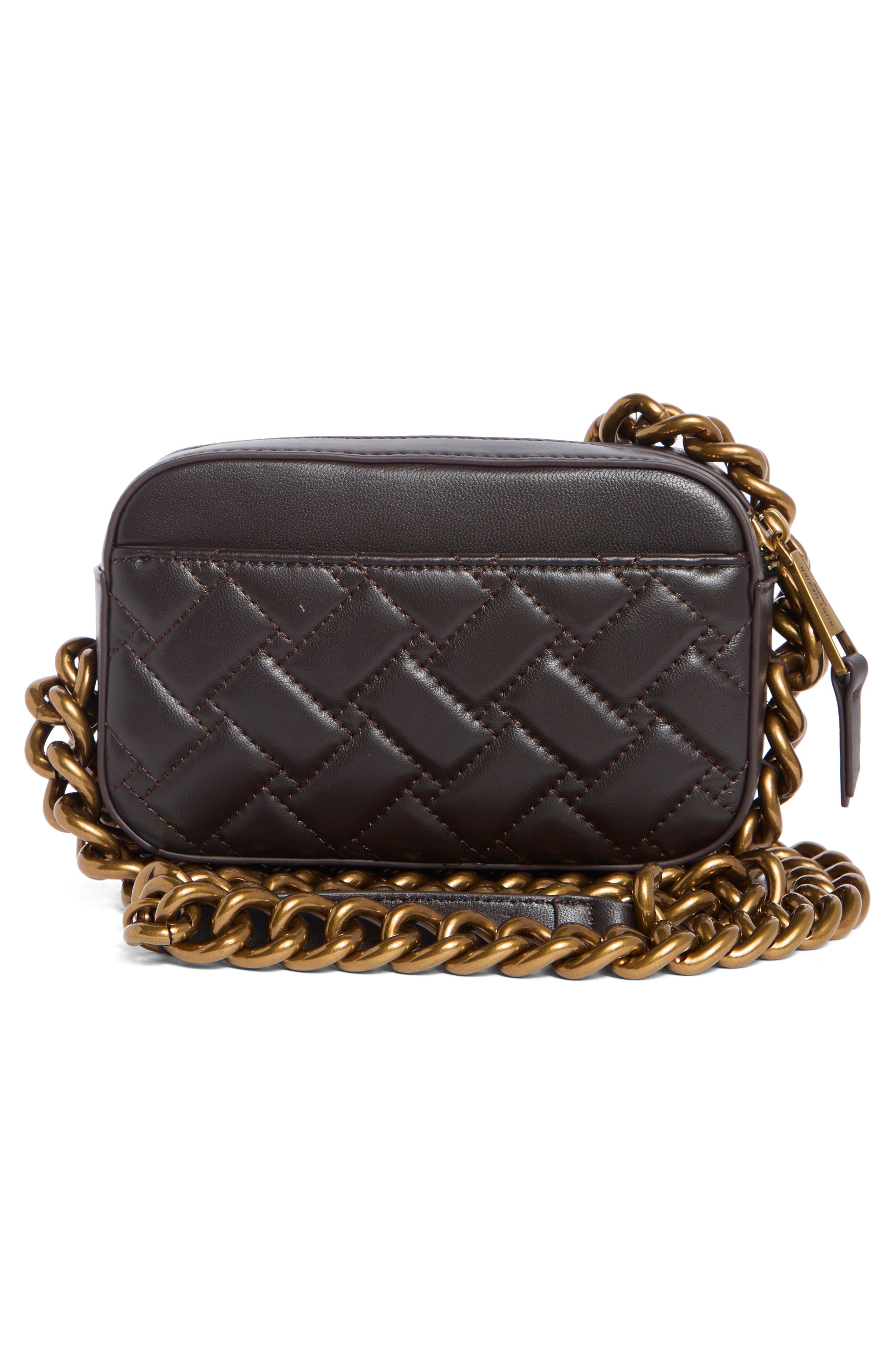 Kurt Geiger London Kensington Small Leather Camera Bag, Alternate, color, Dark Brown Com