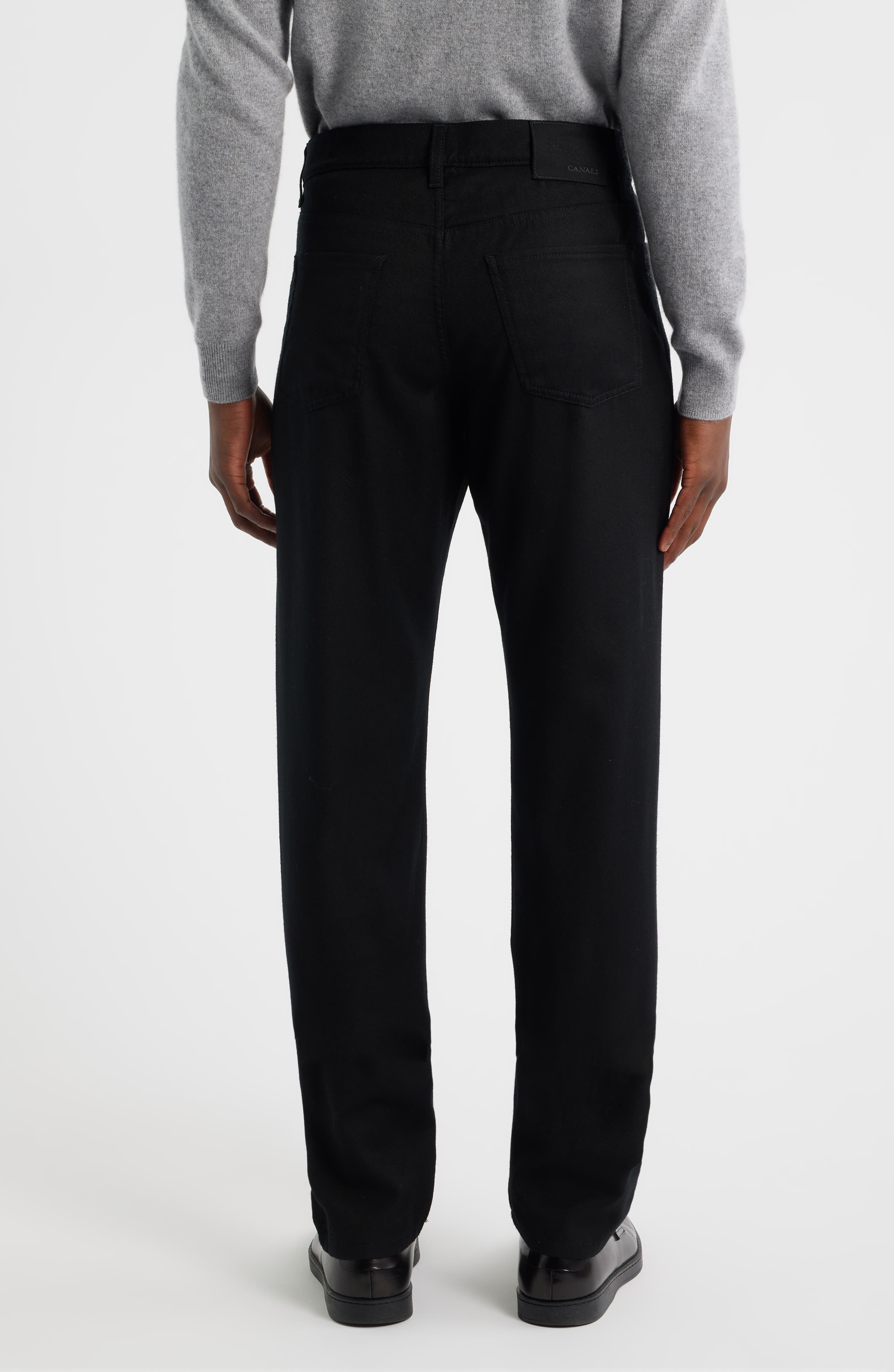 Lightweight Regular Fit Wool Flannel Pants - image 2
