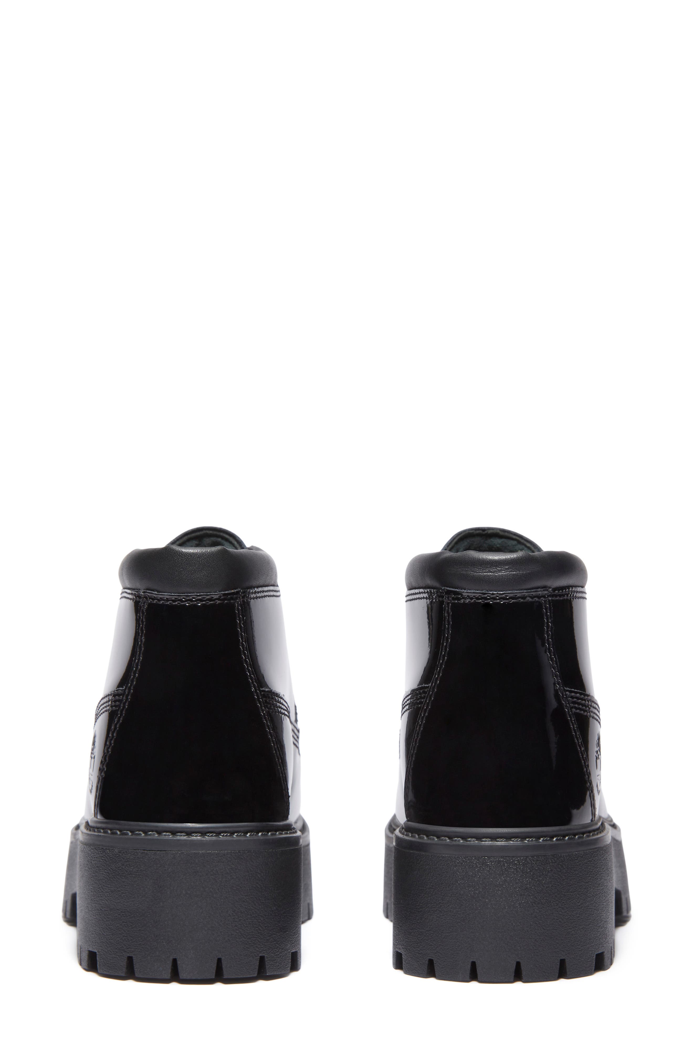 Timberland Stone Street Waterproof Platform Boot, Alternate, color, Black Patent Leather