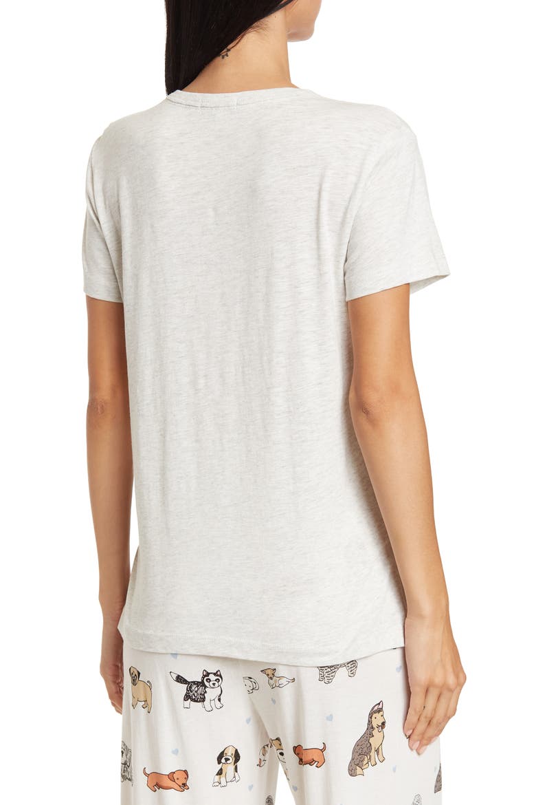 Puppy Love Pajama T-Shirt, Alternate, color, CLOUD