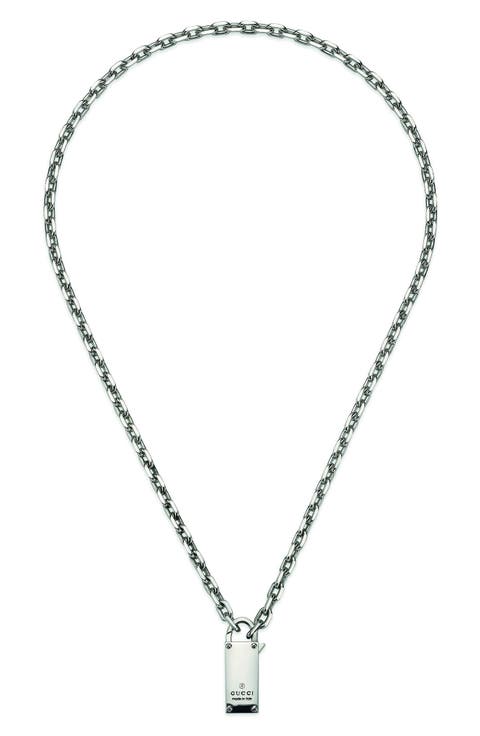 Trademark Lock Pendant Necklace