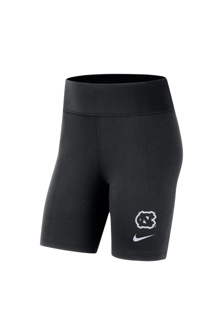 Women's Nike Black North Carolina Tar Heels Performance Biker Shorts, Alternate, color, Black