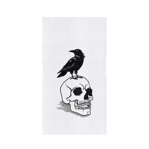Skull & Crow Halloween Towel