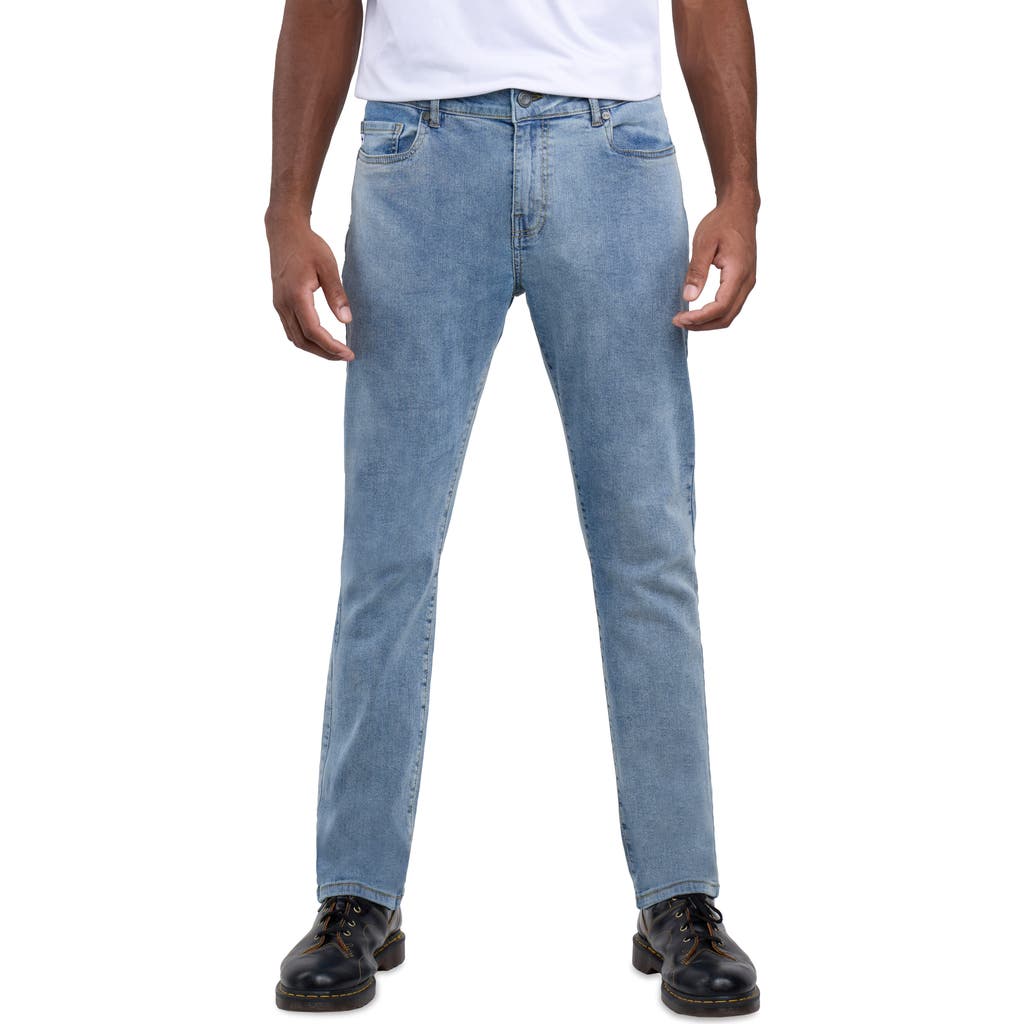Spring + Mercer Super Soft Slim Fit Jeans In Blue