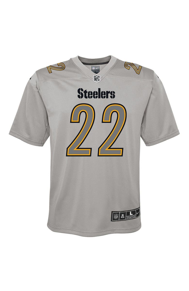 Nike Youth Nike Najee Harris Gray Pittsburgh Steelers Atmosphere Game Jersey, Alternate, color, 
