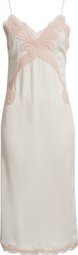 rag & bone Ann Embroidery Detail Midi Slipdress