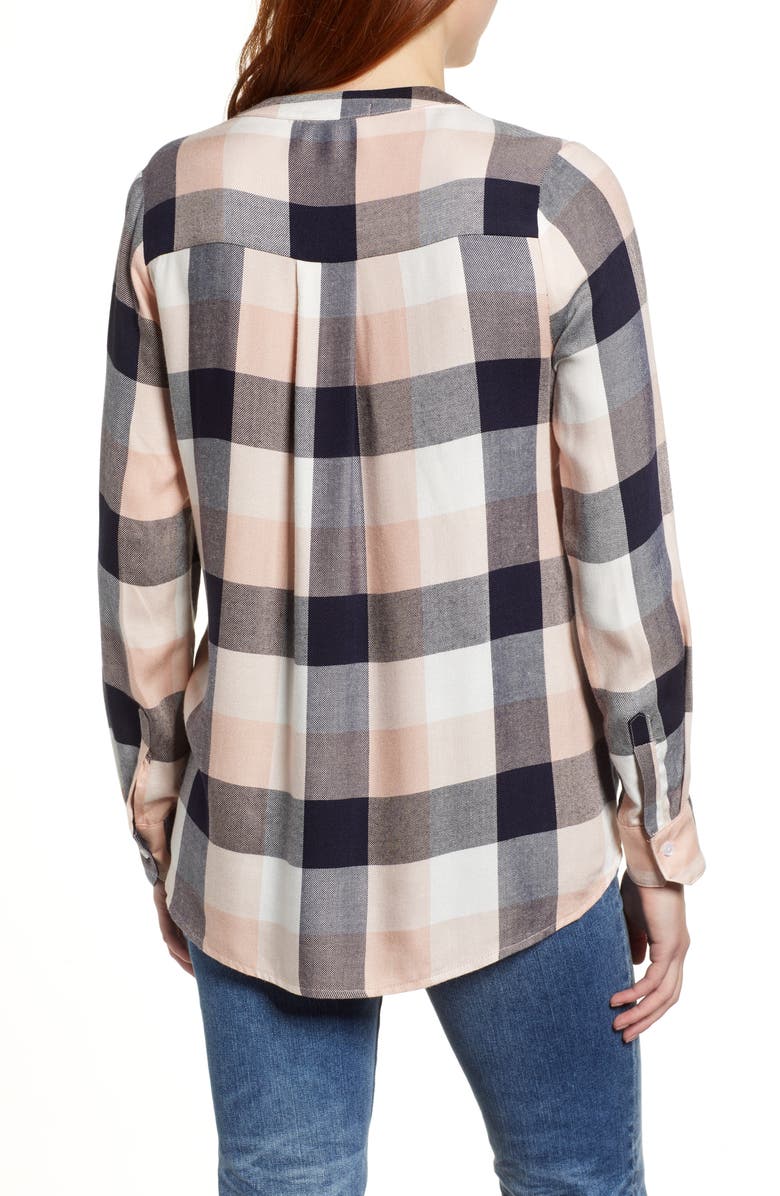 GIBSONLOOK Gibson x Living in Yellow Ellen Brushed Check Shirt, Alternate, color, 