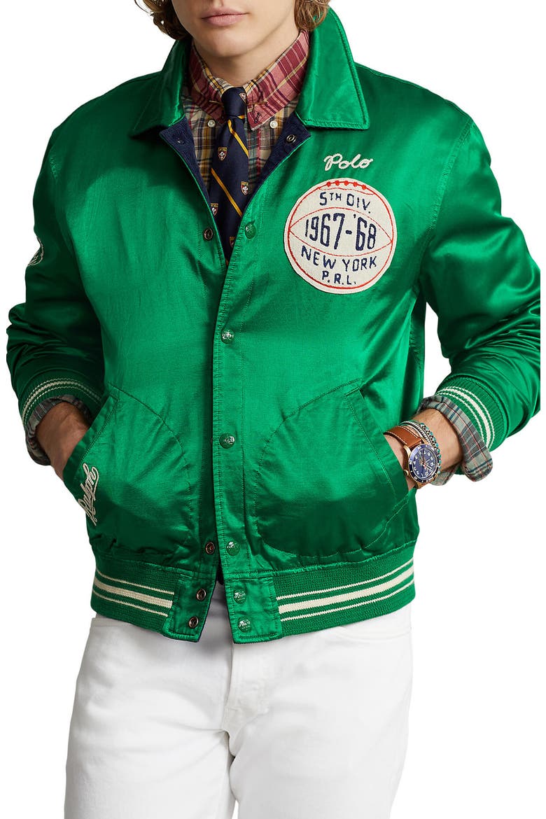 Polo Ralph Lauren Reversible Corduroy Varsity Jacket (Men) | Nordstrom