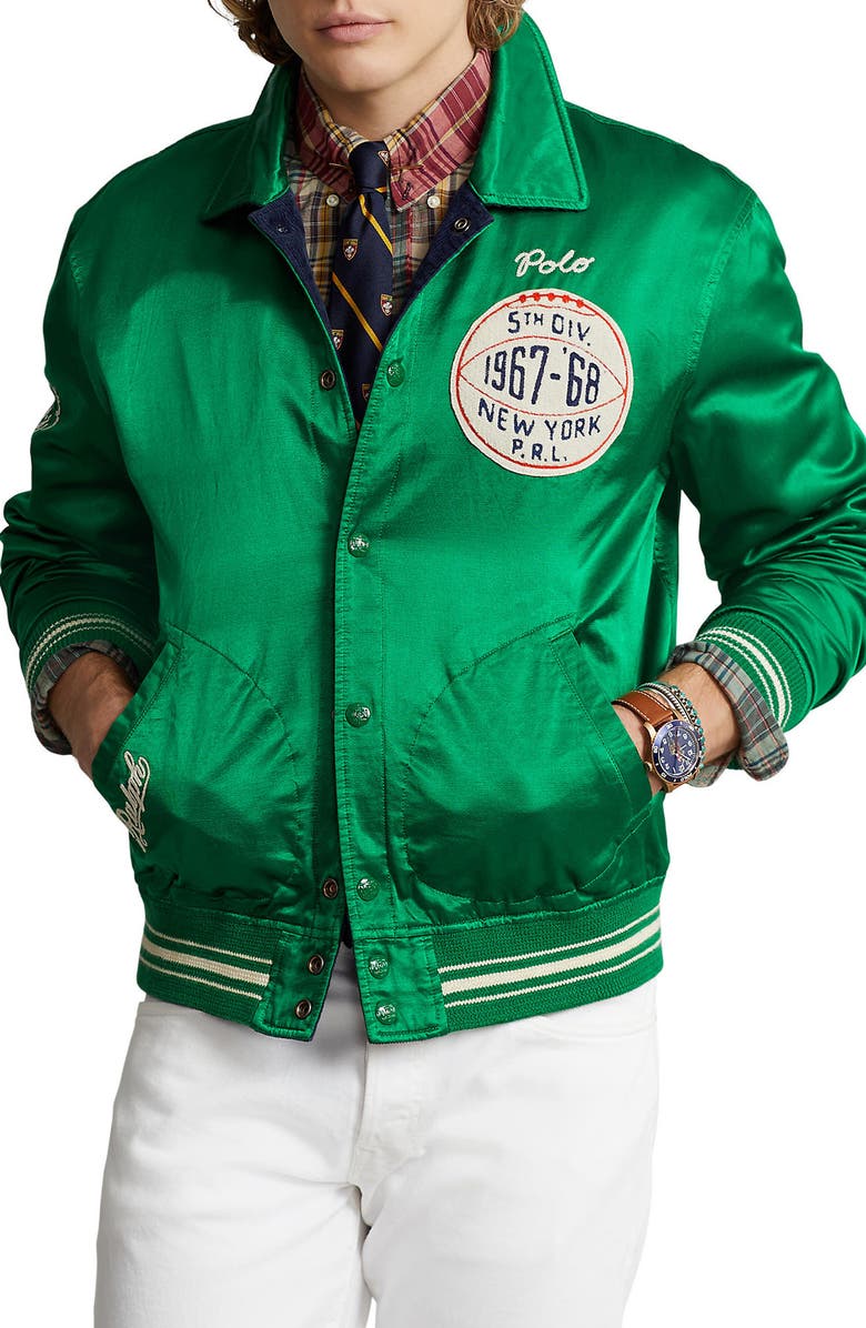 Polo Ralph Lauren Reversible Corduroy Varsity Jacket, Main, color, 