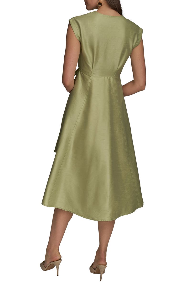 Donna Karan New York Pleated Wrap Dress, Alternate, color,
