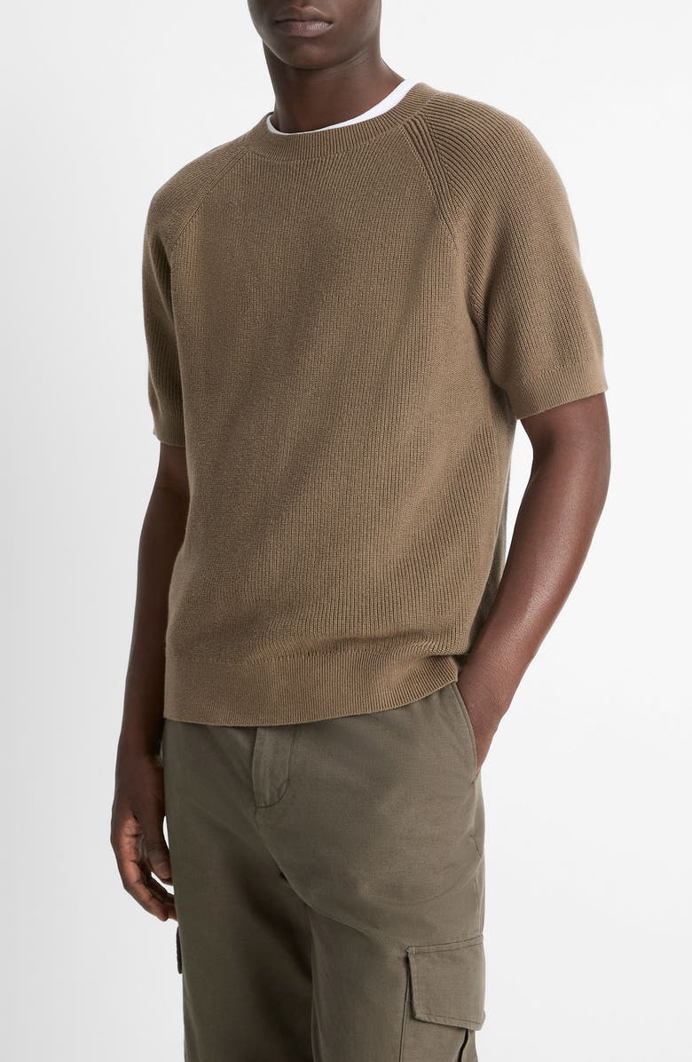 Vince Raglan Short Sleeve Sweater, Alternate, color, Shroom