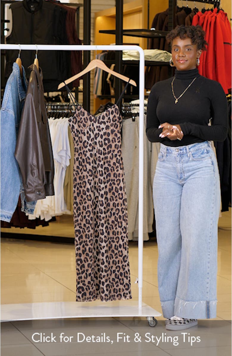 Animal Print Midi Slipdress, sales video thumbnail