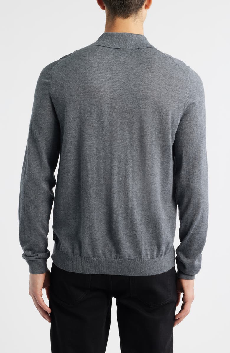 BOSS Helbert Wool Cardigan, Alternate, color, Medium Grey