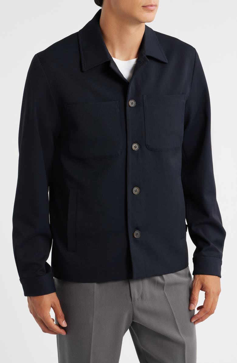 Les Deux Marseille Hybrid Shirt Jacket, Alternate, color, Navy