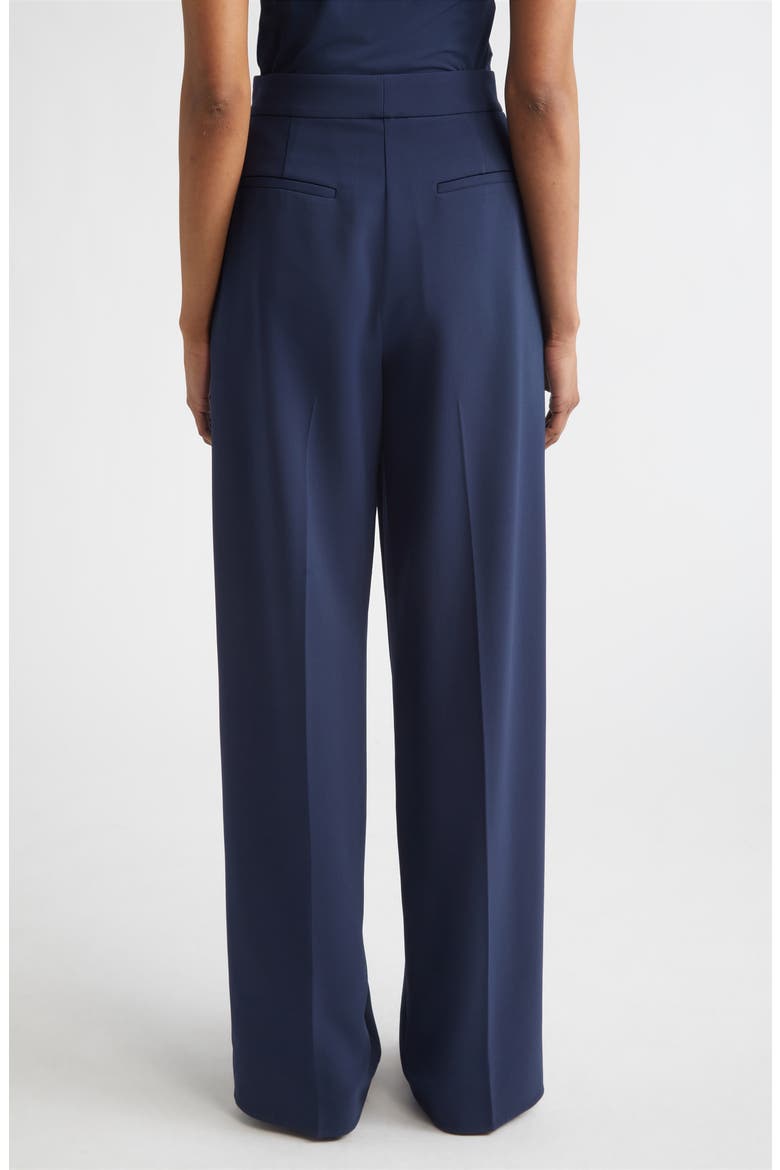 Lydia Pleated Lightweight Stretch Cady Pants, Alternate, color, MIDNIGHT