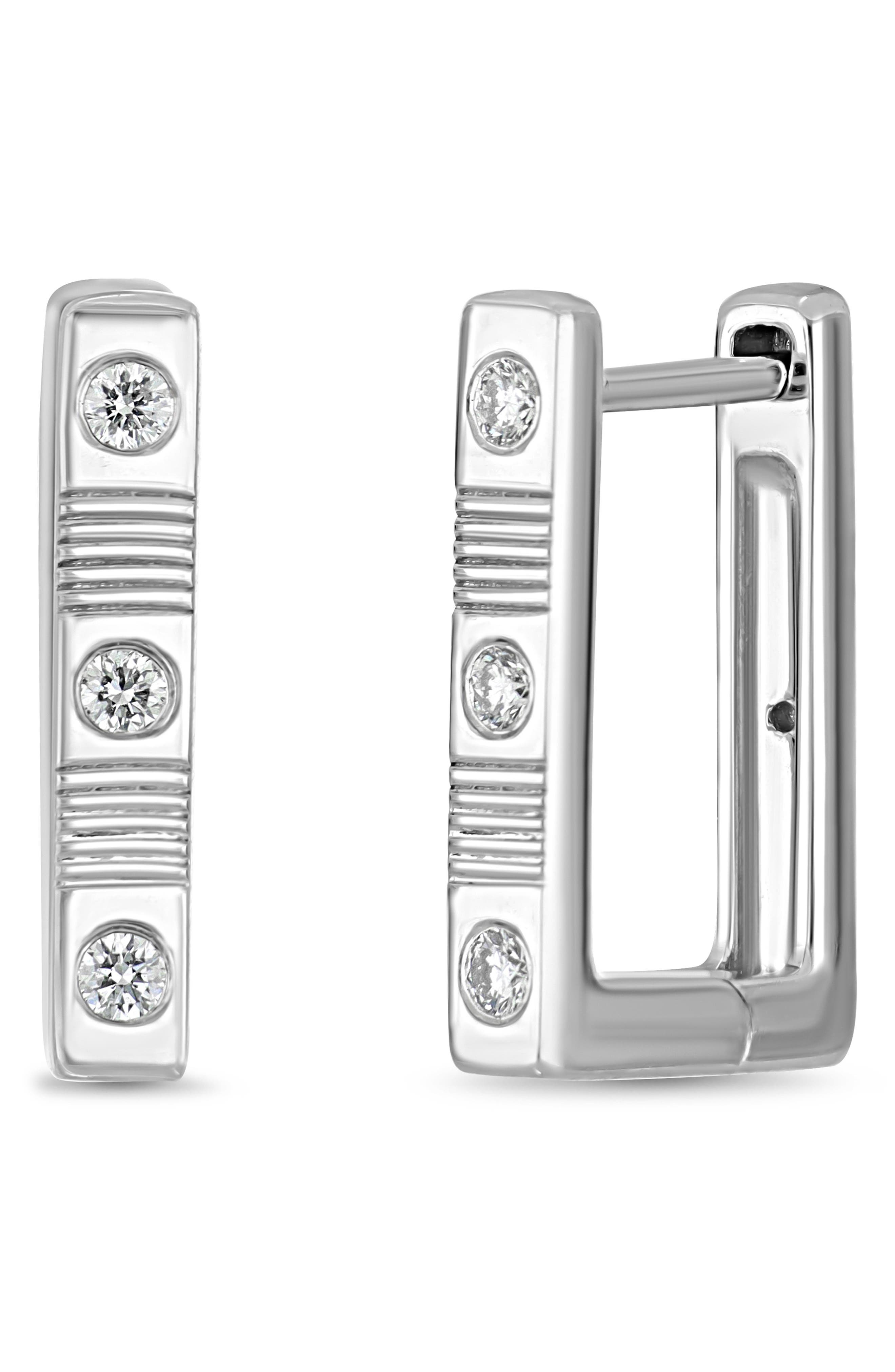 Bony Levy Cleo Diamond Hoop Earrings