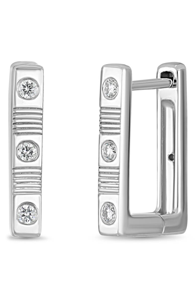 Bony Levy Cleo Diamond Hoop Earrings, Main, color,