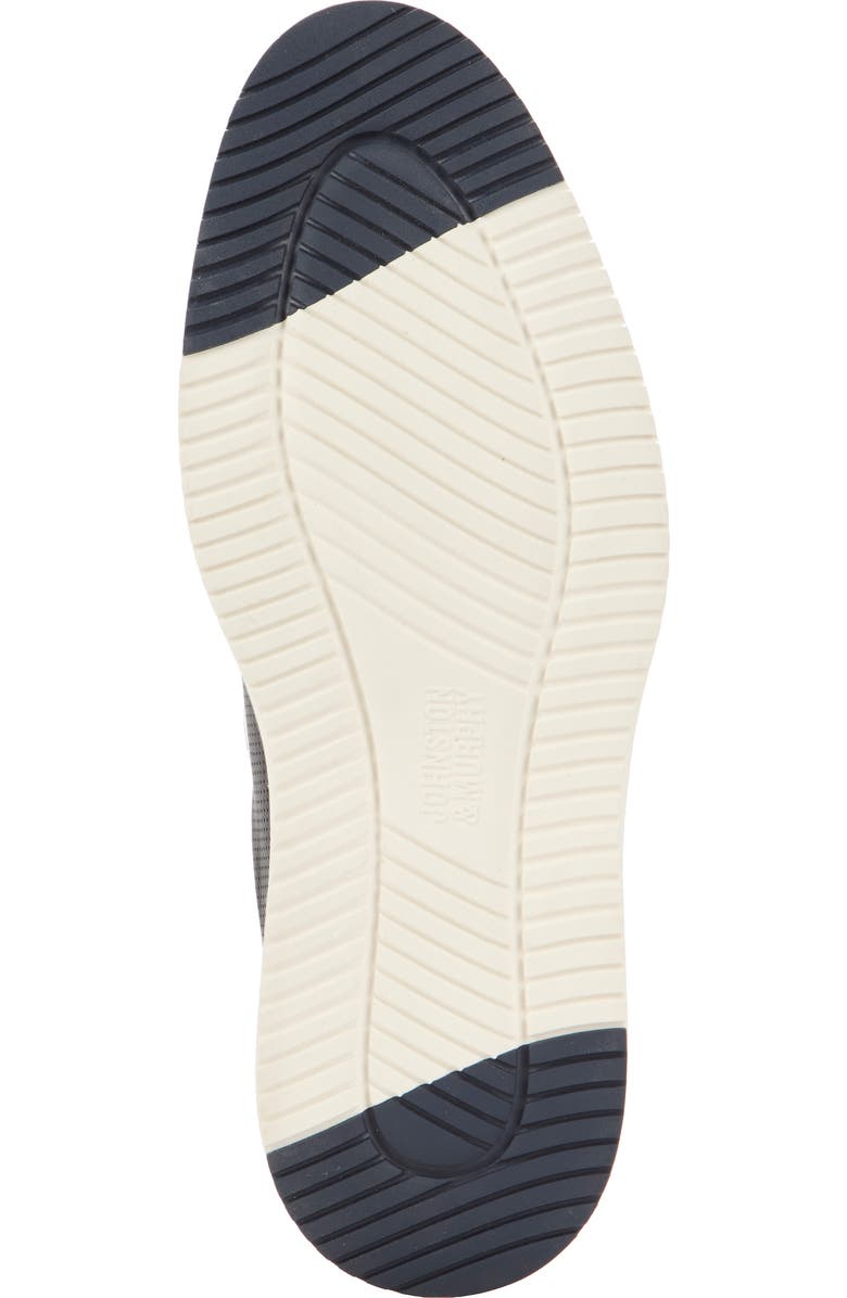 Johnston & Murphy Upton Perforated Plain Toe Oxford, Alternate, color, Black Full Grain