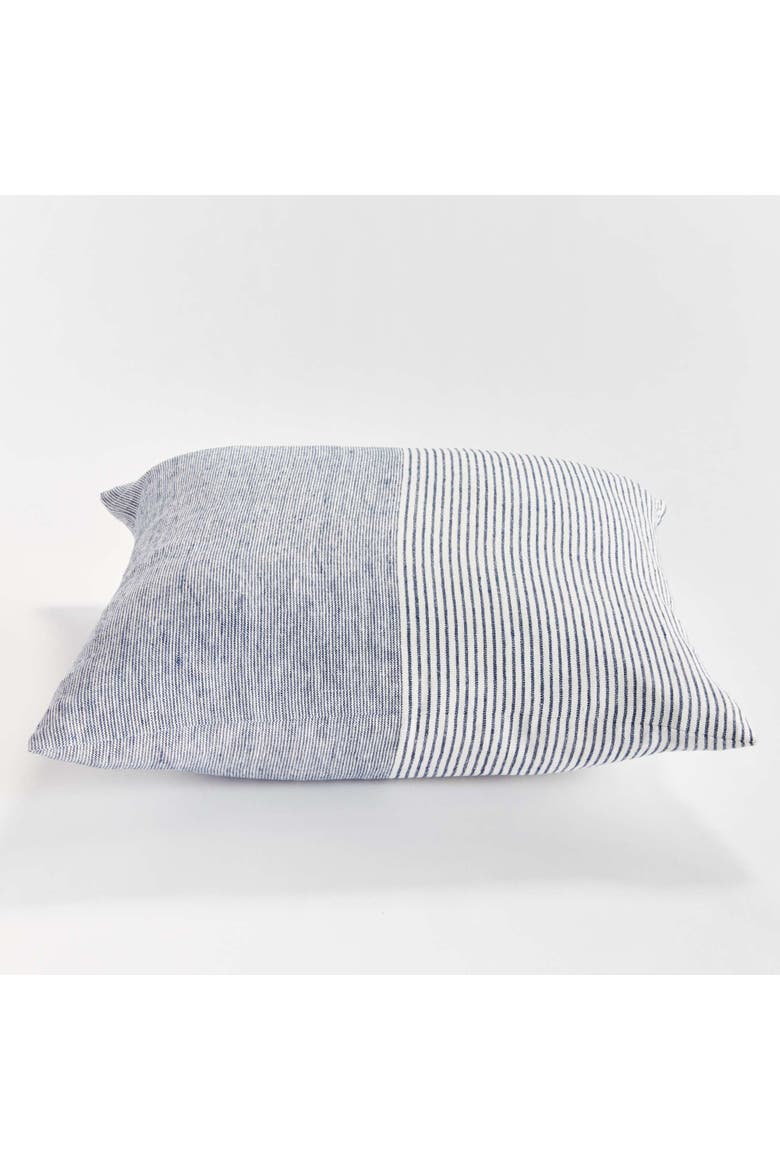 Otis Pinstripe Pillow 24", Alternate, color, Blue
