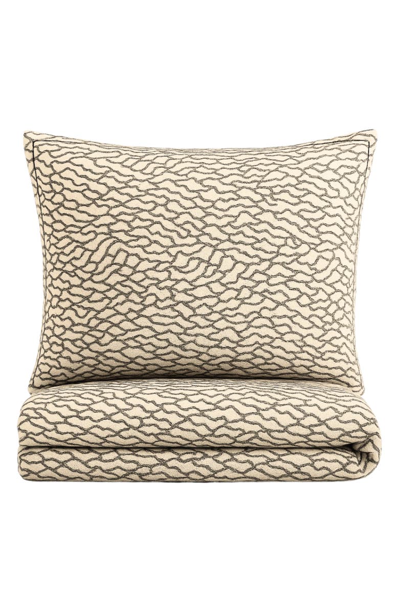 Domani Home Kaleido Duvet Cover, Sheet & Shams Set, Main, color, Grey