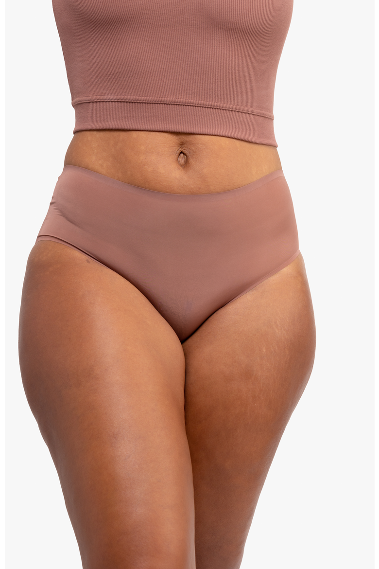 No Brainer Seamless Briefs, Alternate, color, Toffee