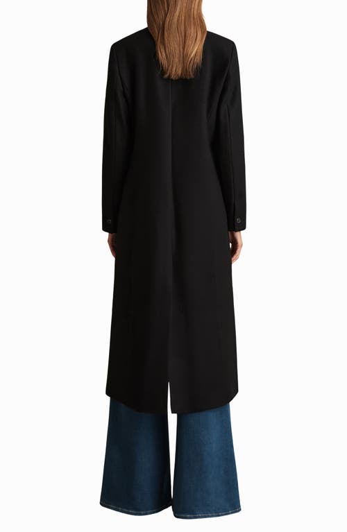 Reiss Nrd Mischa Wool-blend Blend Long Length Coat In Black