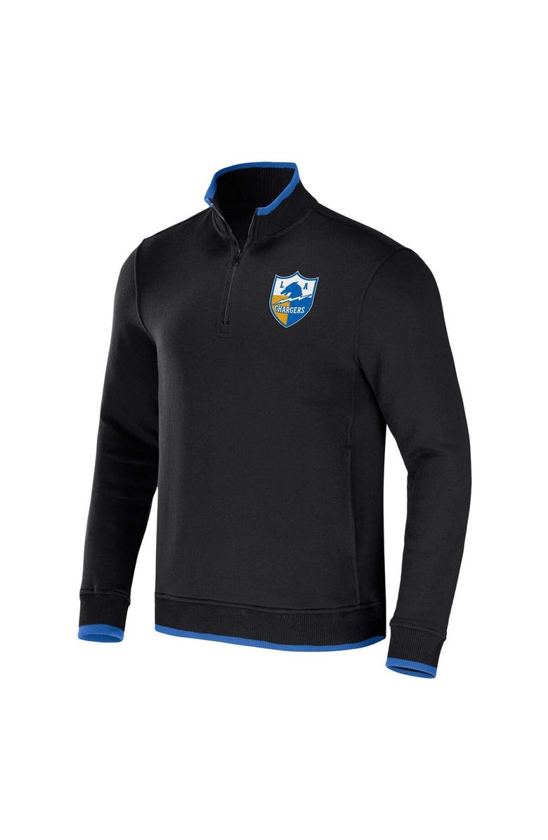 NFL X DARIUS RUCKER Men's NFL x Darius Rucker Collection by Fanatics Black Los Angeles Chargers Logo Quarter-Zip Top, Alternate, color, Black